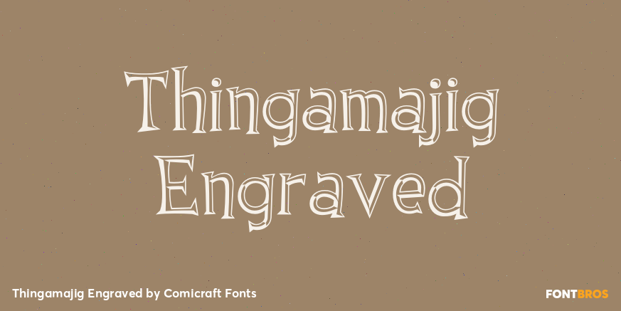 Thingamajig Engraved Poster