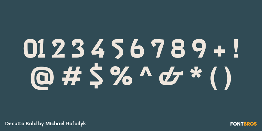 Decutto Bold Font Poster #1