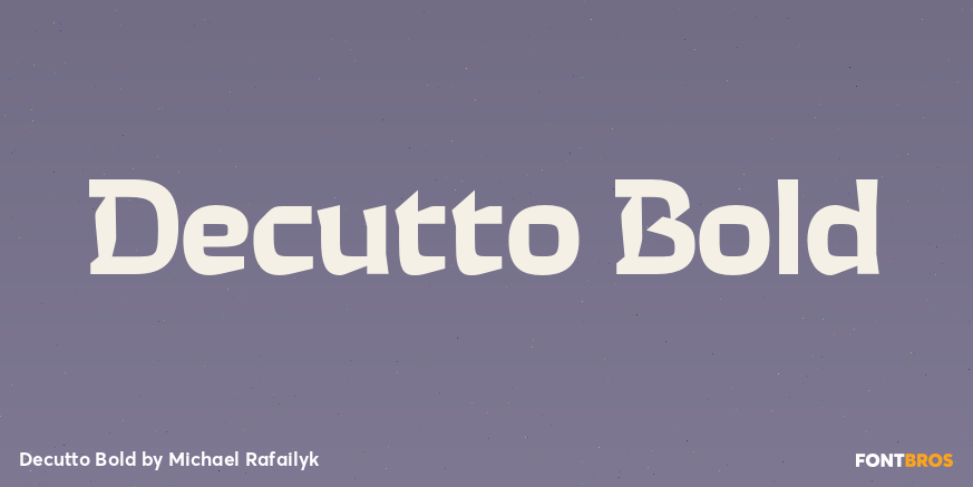 Decutto Bold Poster