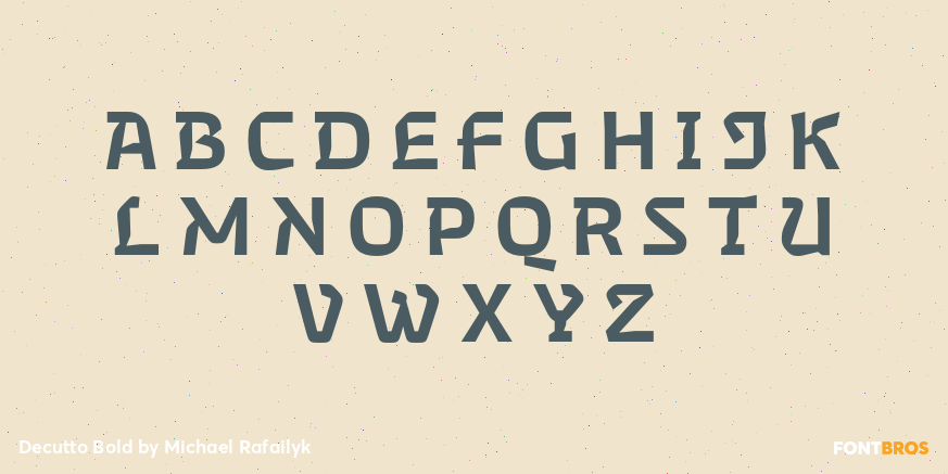 Decutto Bold Font Poster #2