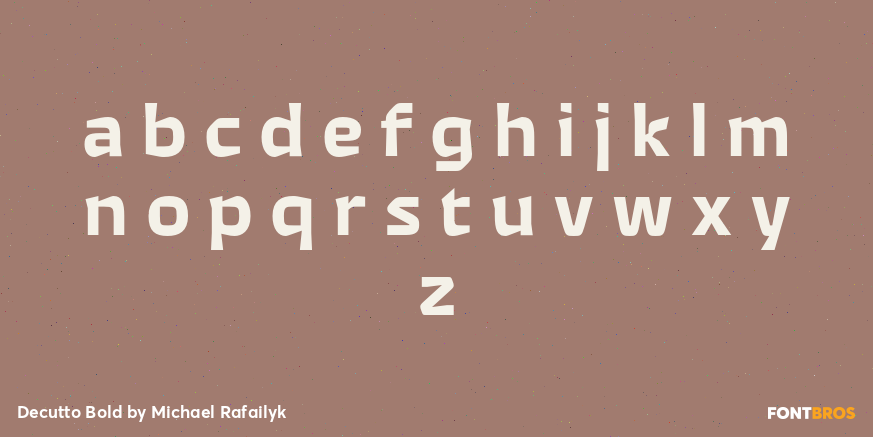 Decutto Bold Font Poster #3