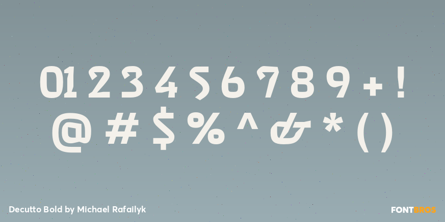 Decutto Bold Font Poster #4