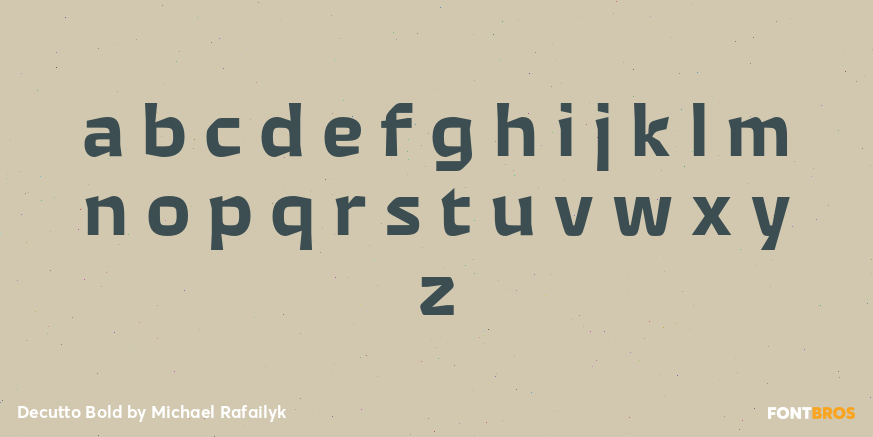 Decutto Bold Font Poster #1