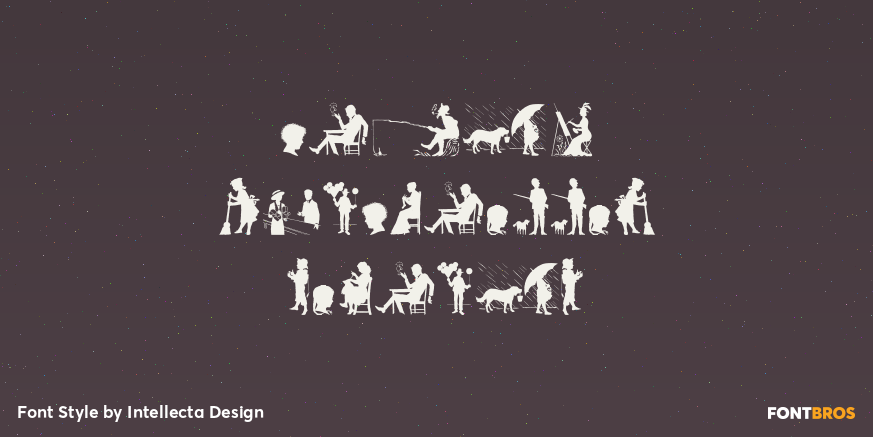 Human Silhouettes Regular Poster