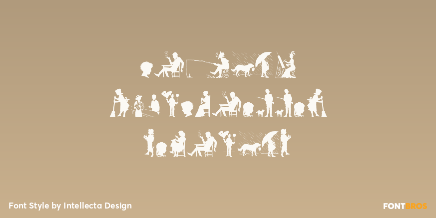 Human Silhouettes Regular Poster