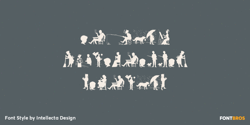 Human Silhouettes Regular Poster