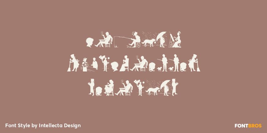 Human Silhouettes Regular Poster