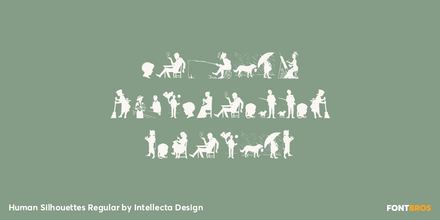 Human Silhouettes Regular Poster