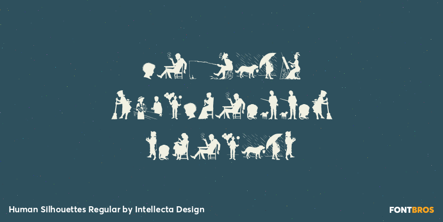 Human Silhouettes Regular Poster