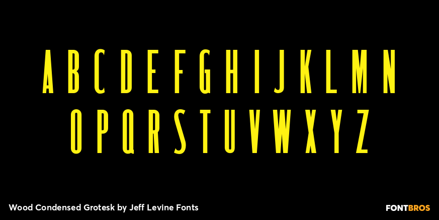 Wood Condensed Grotesk Font Poster #2