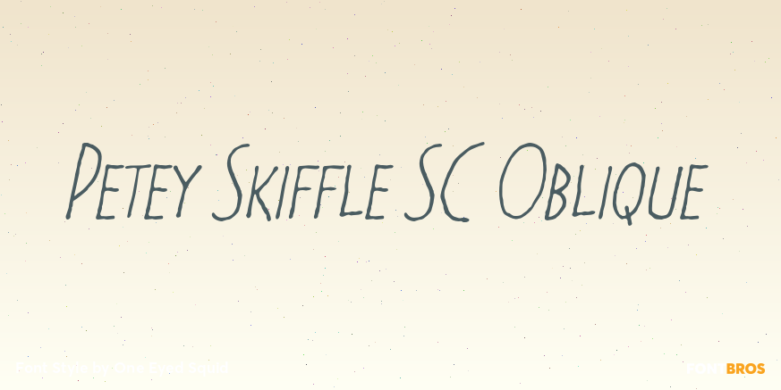 Petey Skiffle SC Oblique Poster
