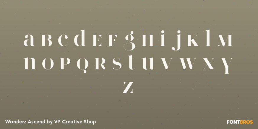 Wonderz Ascend Font Poster #3