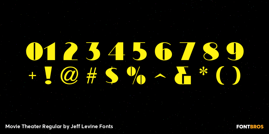 Movie Theater Regular Font Poster #4