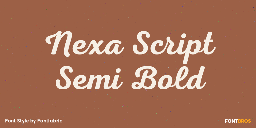 Nexa Script Semi Bold Poster