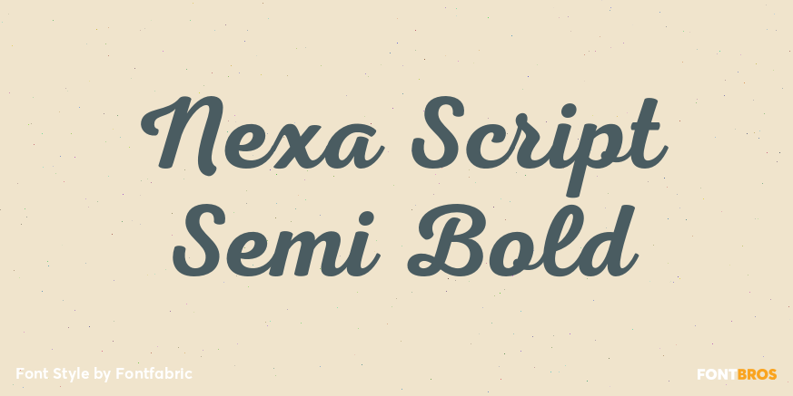 Nexa Script Semi Bold Poster
