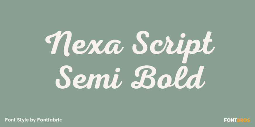 Nexa Script Semi Bold Poster