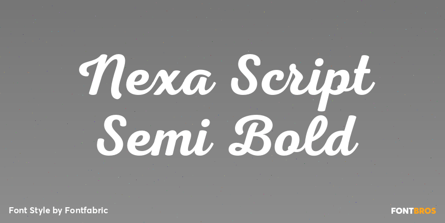 Nexa Script Semi Bold Poster