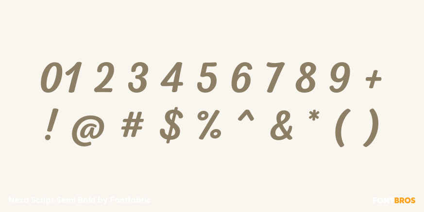 Nexa Script Semi Bold Font Poster #1