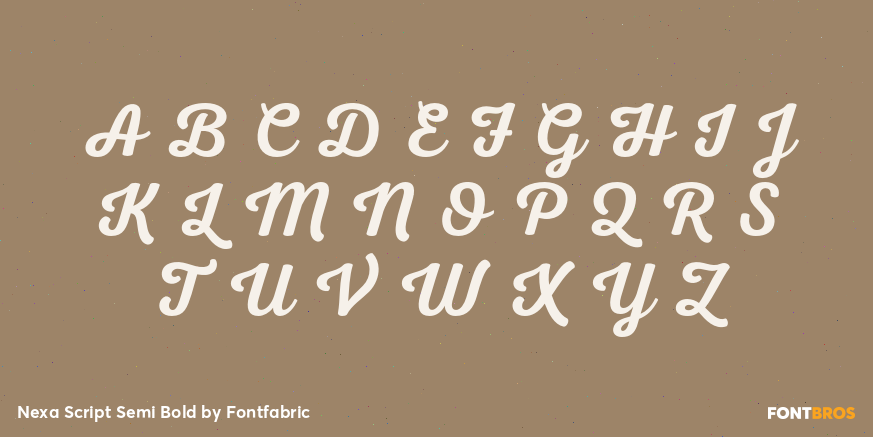 Nexa Script Semi Bold Font Poster #2