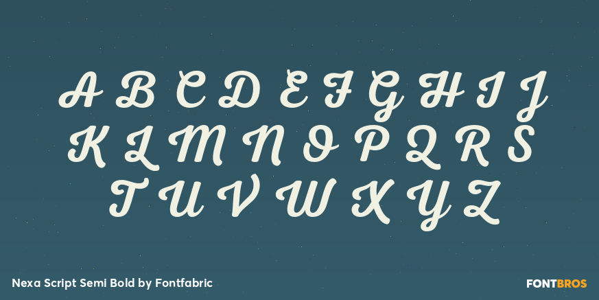 Nexa Script Semi Bold Font Poster #1