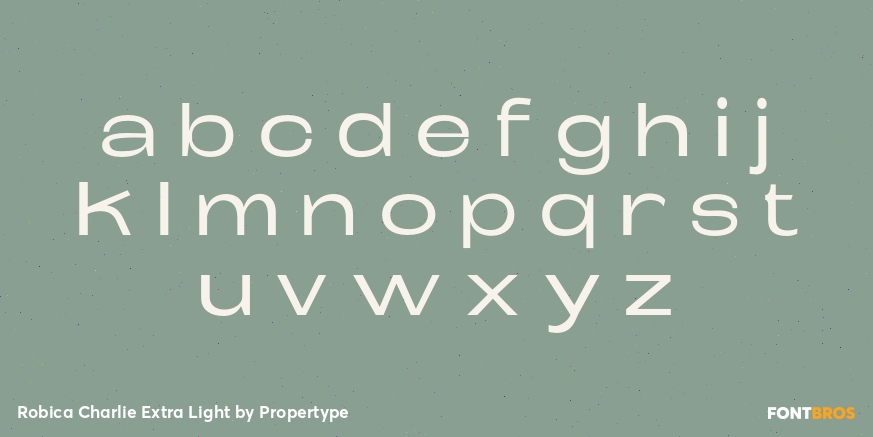 Robica Charlie Extra Light Font Poster #3