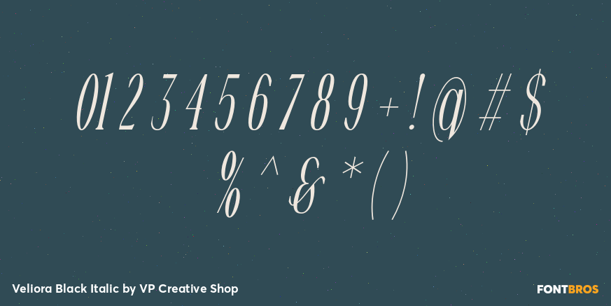 Veliora Black Italic Font Poster #4