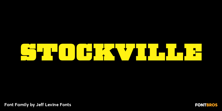 Stockville Font Family Poster