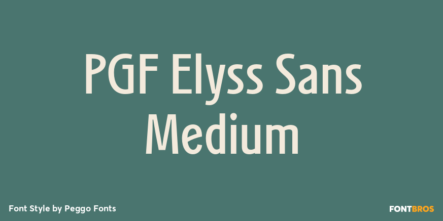 PGF Elyss Sans Medium Poster