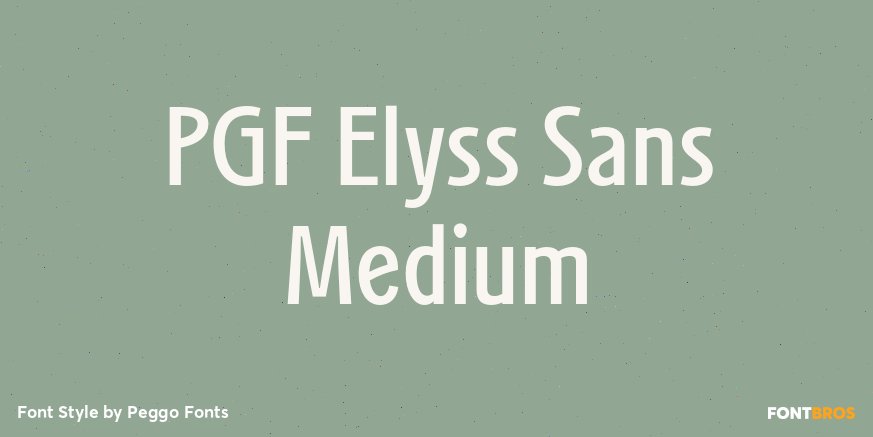PGF Elyss Sans Medium Poster
