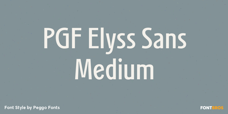PGF Elyss Sans Medium Poster