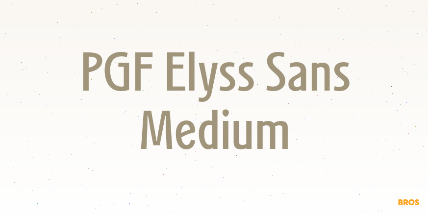 PGF Elyss Sans Medium Poster
