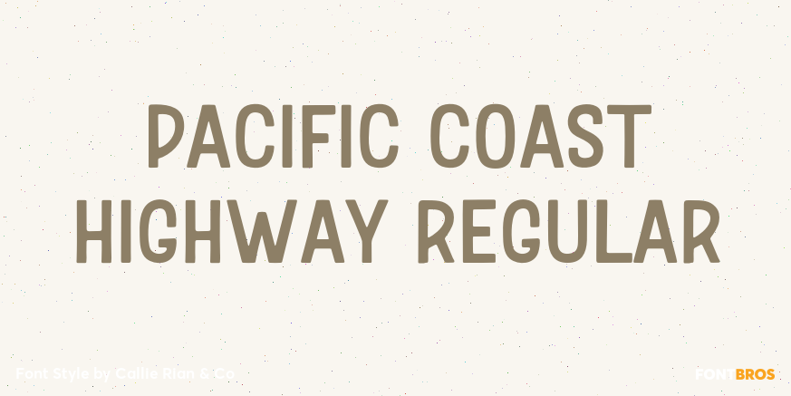Pacific Coast Highway Regular Poster