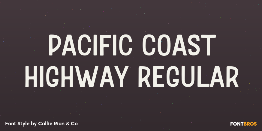Pacific Coast Highway Regular Poster