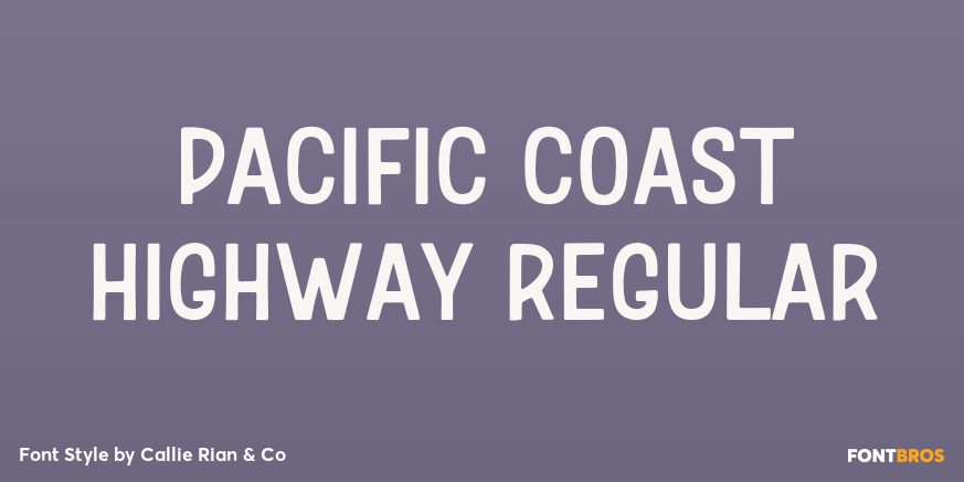 Pacific Coast Highway Regular Poster