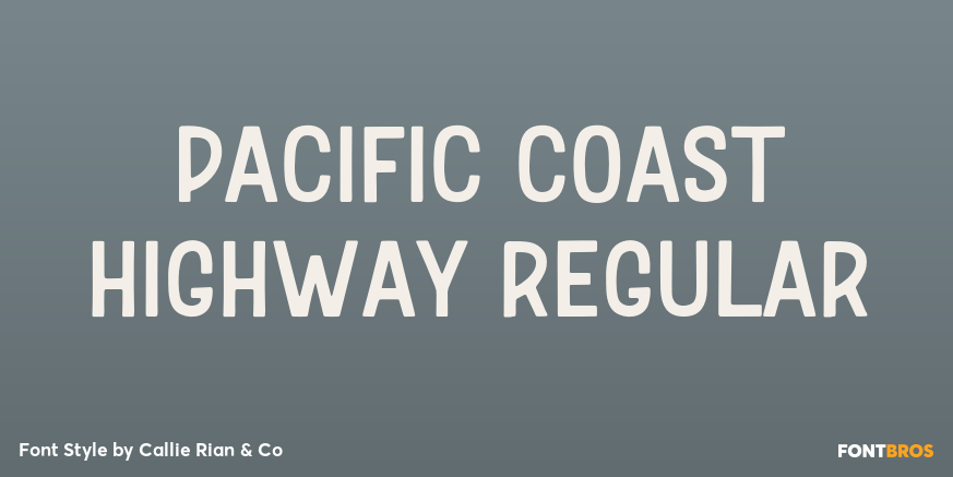 Pacific Coast Highway Regular Poster