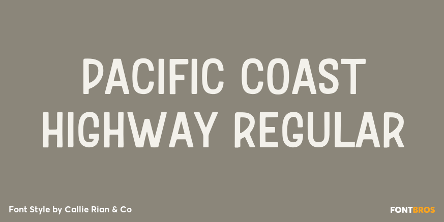 Pacific Coast Highway Regular Poster