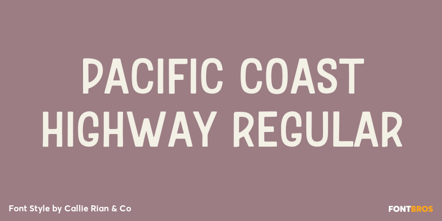 Pacific Coast Highway Regular Poster