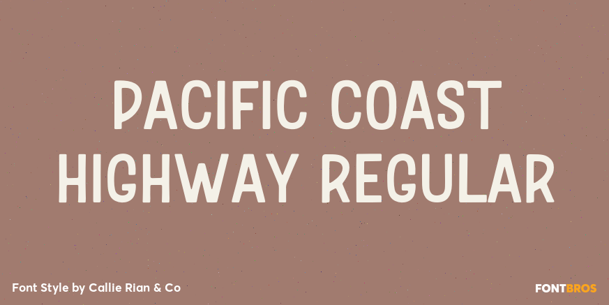 Pacific Coast Highway Regular Poster