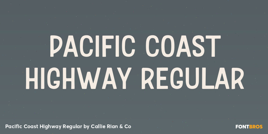 Pacific Coast Highway Regular Poster