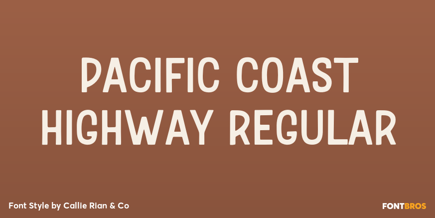 Pacific Coast Highway Regular Poster