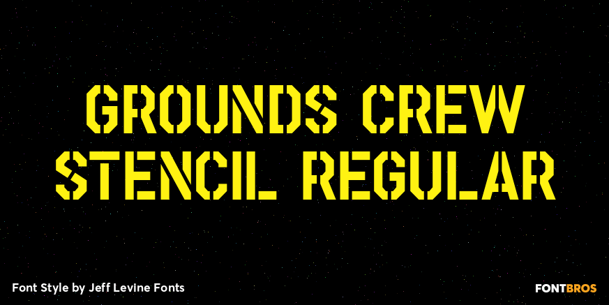 Grounds Crew Stencil Regular Poster