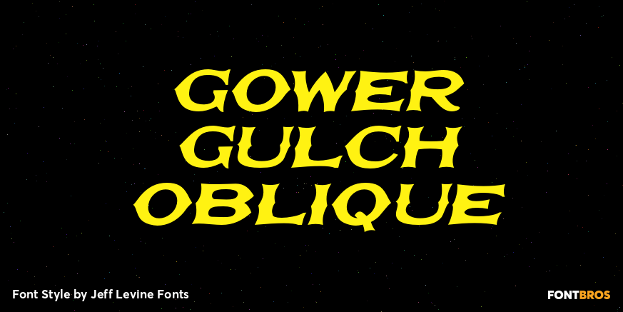 Gower Gulch Oblique Font Poster #1