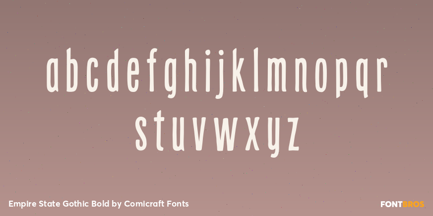 Empire State Gothic Bold Font Poster #3