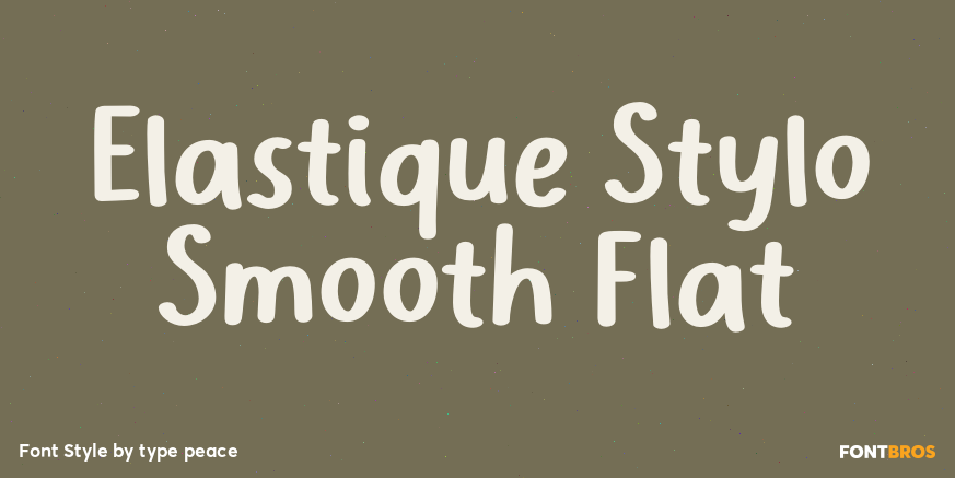 Elastique Stylo Smooth Flat Poster