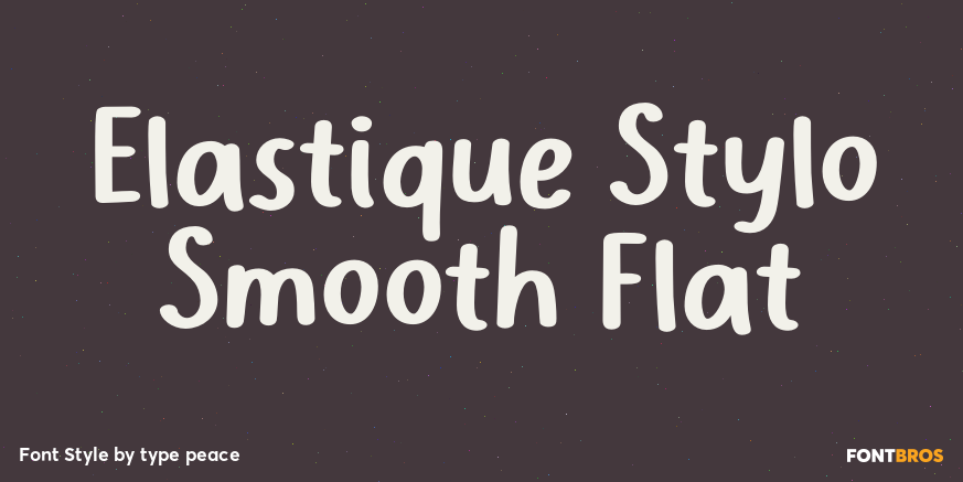 Elastique Stylo Smooth Flat Poster