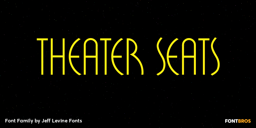 Theater Seats Font Poster