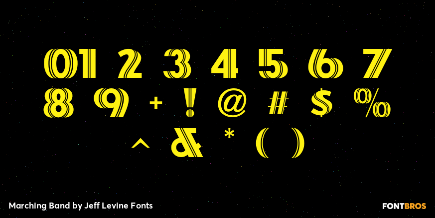 Marching Band Font Poster #4