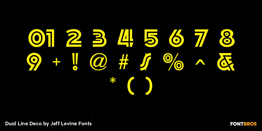 Dual Line Deco Font Poster #4
