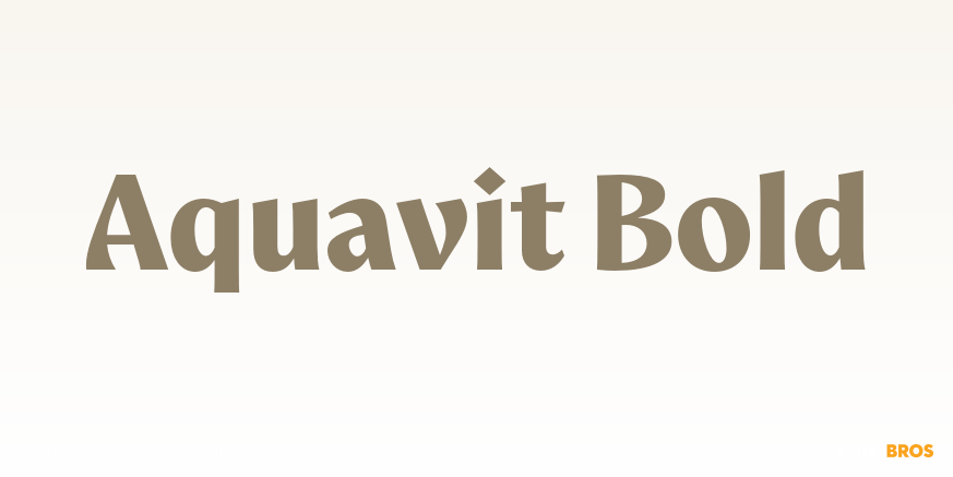 Aquavit Bold Poster