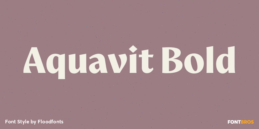 Aquavit Bold Poster